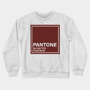 pantone 19-1337 TCX Fired Brick Crewneck Sweatshirt